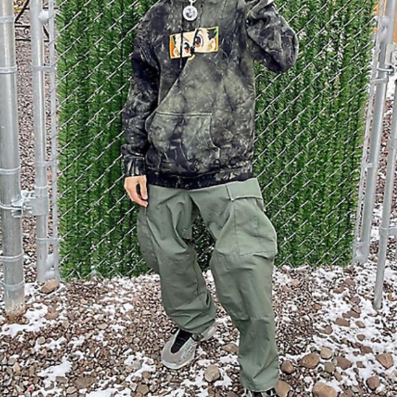 Other - Hypland Hunter x Hunter Gon Eyes Green tie-dye hoodie